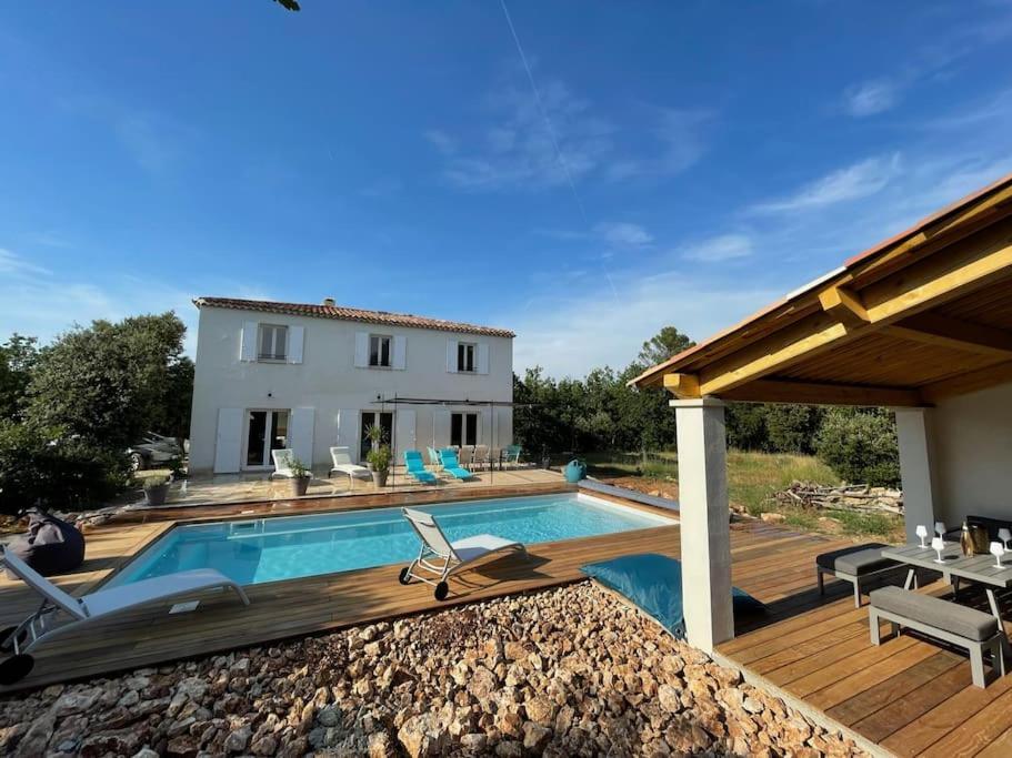 Villa Piscine - Gorges Du Verdon, Lac De Sainte-Croix Regusse Bagian luar foto